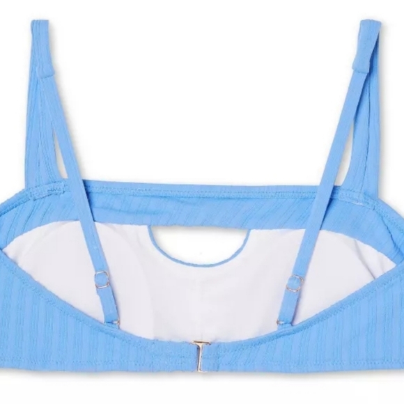 NWT| Shade & Shore| Keyhole Ribbed Bralette Bikini - Picture 2 of 2